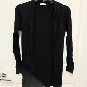 Women's Black Long Sleeve Cardigan
